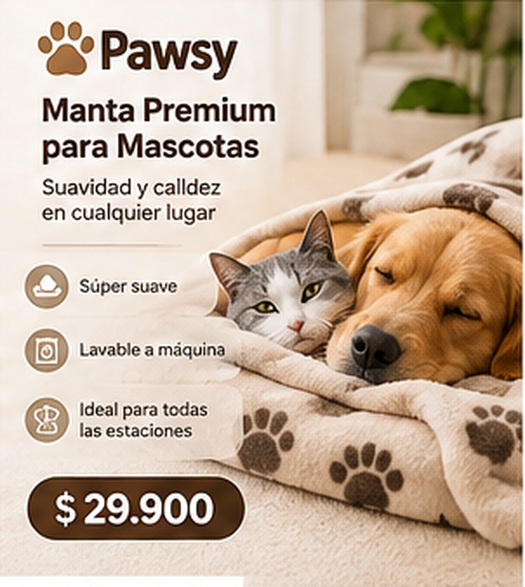 Manta Premium para Mascotas - Pawsy